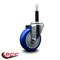 Service Caster 4'' Blue Poly Wheel Swivel 3/4'' Expanding Stem Caster SCC-EX20S414-PPUB-BLUE-34 - alternate 4